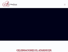 Tablet Screenshot of celebracioneselatardecer.com